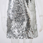 Silver Sequin Mini Dress - LOLLY LIPS