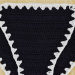 Black + White Crochet Bikini - LOLLY LIPS