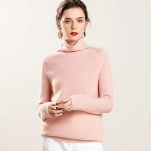 100% Pure Cashmere Turtleneck - LOLLY LIPS