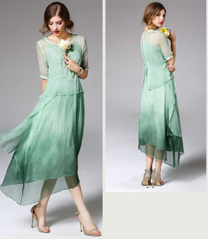 Beautiful Silk Summer Dress - LOLLY LIPS
