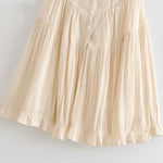 Pleated Boho Short Dress - LOLLY LIPS
