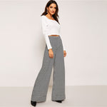Houndstooth Flare Pants - LOLLY LIPS